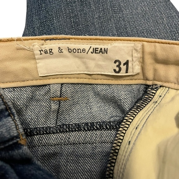 Rag & Bone Women’s Denim Trouser Jeans Tapered Straight Leg Medium Wash Size 31 - Picture 10 of 14